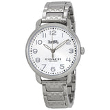 Coach Delancey White Dial Silver Steel Strap Watch for Women - 14502495 Authentic Buy Shop Now
