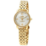 Coach Delancey Mother of Pearl Dial Gold Steel Strap Watch for Women - 14502478 Authentic Buy Shop Now