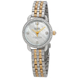 Coach Delancey Mother of Pearl White Dial Two Tone Steel Strap Watch for Women - 14502480 Authentic Buy Shop Now