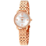 Coach Delancey Mother of Pearl White Dial Rose Gold Steel Strap Watch for Women - 14502479 Authentic Buy Shop Now
