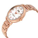 Coach Delancey White Dial Rose Gold Steel Strap Watch for Women - 14502497 Authentic Buy Shop Now