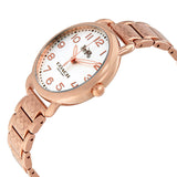 Coach Delancey White Dial Rose Gold Steel Strap Watch for Women - 14502242 Authentic Buy Shop Now