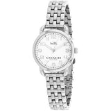 Coach Delancey White Dial Silver Steel Strap Watch for Women - 14502240 Authentic Buy Shop Now