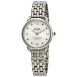 Coach Delancey Slim Silver Dial Silver Steel Strap Watch for Women - 14502781 Authentic Buy Shop Now