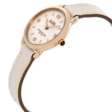 Coach Delancey White Dial White Leather Strap Watch for Women - 14502790 Authentic Buy Shop Now