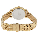 Coach Delancey White Dial Gold Steel Strap Watch for Women - 14502241 Authentic Buy Shop Now