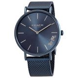 Coach Perry Blue Dial Blue Mesh Bracelet Watch for Women - 14503485 Authentic Buy Shop Now