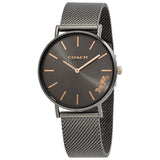 Coach Perry Grey Dial Grey Mesh Bracelet Watch for Women - 14503127 Authentic Buy Shop Now