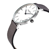 Coach Perry White Dial Grey Leather Strap Watch for Women - 14503155 Authentic Buy Shop Now