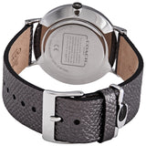 Coach Perry White Dial Grey Leather Strap Watch for Women - 14503155 Authentic Buy Shop Now