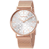 Coach Perry Silver Dial Rose Gold Mesh Bracelet Watch for Women - 14503386 Authentic Buy Shop Now