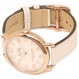 Coach Delancey White Dial White Leather Strap Watch for Women - 14502716 Authentic Buy Shop Now