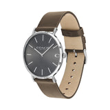 Coach Charles Grey Dial Brown Leather Strap Watch for Men - 14602153 Authentic Buy Shop Now