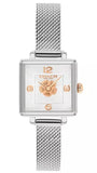 Coach Cass White Dial Silver Mesh Bracelet Watch for Women - 14503697