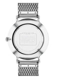 Coach Charles Black Dial Silver Mesh Bracelet Watch for Men - 14602144 Authentic Buy Shop Now