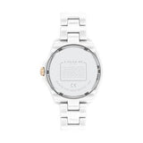 Coach Preston Mother of Pearl White Dial White Steel Strap Watch for Women - 14503662 Authentic Buy Shop Now
