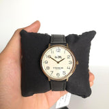 Coach Slim Easton White Dial Black Leather Strap Watch for Women - 14502683 Authentic Buy Shop Now