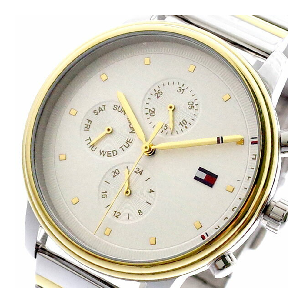 Tommy Hilfiger Blake Silver Dial Two Tone Steel Strap Watch for Women - 1781908 Authentic Buy Shop Now