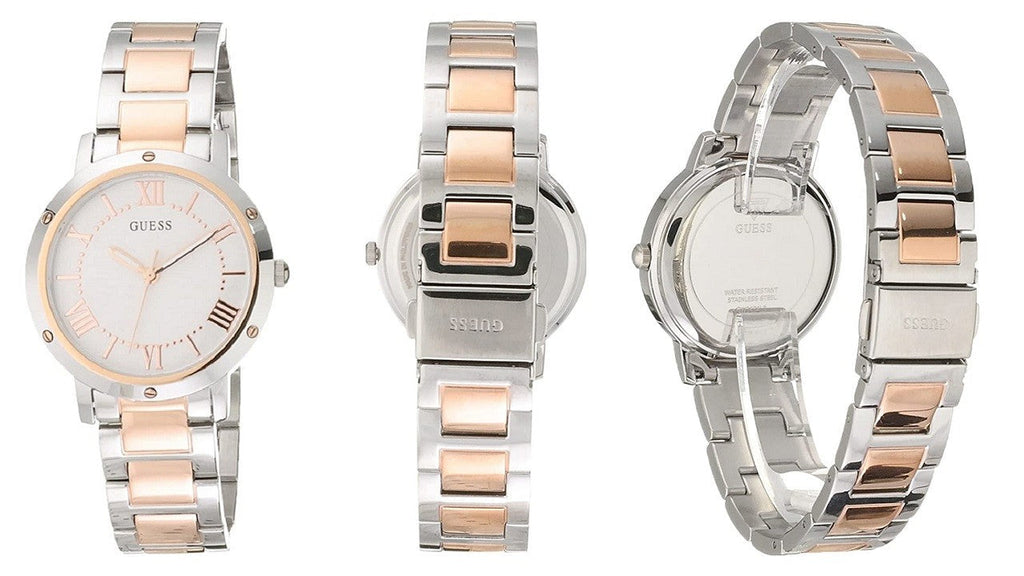 Guess Park Ave Silver Dial Two Tone Steel Strap Watch for Women - W0636L1 Authentic Buy Shop Now