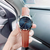 Michael Kors Slim Runway Analog Blue Dial Brown Leather Strap Watch For Men - MK8508 Authentic Buy Shop Now