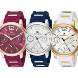 Tommy Hilfiger Claudia White Dial Blue Steel Strap Watch for Women - 1781746 Authentic Buy Shop Now