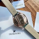 Swarovski Crystalline Aura Green Dial Green Leather Strap Watch for Women - 5644078 Authentic Buy Shop Now