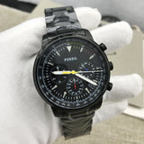 Fossil Goodwin Chronograph Black Dial Black Steel Strap Watch for Men - FS5413 Authentic Buy Shop Now