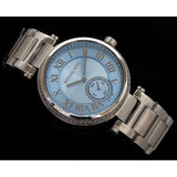 Michael Kors Skylar Quartz Blue Dial Silver Steel Strap Watch For Women - MK5988 Authentic Buy Shop Now