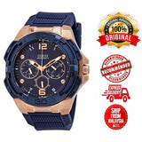 Guess Genesis Quartz Blue Dial Blue Silicone Strap Watch For Men - W1254G3 Authentic Buy Shop Now