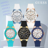 Guess Overdrive Analog White Dial White Rubber Strap Watch for Women - W10614L2 Authentic Buy Shop Now