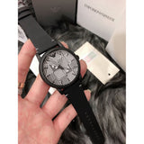 Emporio Armani Luigi Quartz White Dial Black Rubber Strap Watch For Men - AR11136 Authentic Buy Shop Now