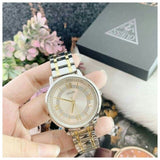 Guess Montauk Silver Dial Two Tone Steel Strap Watch for Women - W0933L5 Authentic Buy Shop Now