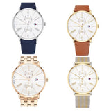 Tommy Hilfiger Jenna White Dial Blue Leather Strap Watch for Women - 1782072 Authentic Buy Shop Now