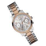 Guess Mini Sunrise Analog Silver Dial Two Tone Steel Strap Watch For Women - W0448L4 Authentic Buy Shop Now
