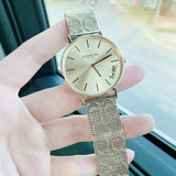 Coach Perry Gold Dial Gold Mesh Bracelet Watch for Women - 14503342 Authentic Buy Shop Now