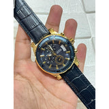 Guess Pinnacle Chronograph Quartz Blue Dial Blue Leather Strap Watch For Men - W0673G2 Authentic Buy Shop Now