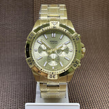 Fossil Garrett Chronograph Gold Dial Gold Steel Strap Watch for Men - FS5772 Authentic Buy Shop Now