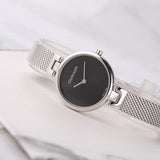 Calvin Klein Authentic Black Dial Silver Mesh Bracelet Watch for Women - K8G23121 Authentic Buy Shop Now