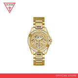 Guess Heiress Multifunction Diamonds Gold Dial Gold Steel Strap Watch for Women - GW0440L2 Authentic Buy Shop Now