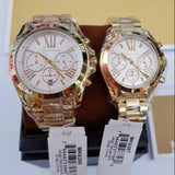 Michael Kors Lexington Quartz Gold Dial Gold Steel Strap Watch For Women - MK6267 Authentic Buy Shop Now