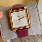 Michael Kors Lake White Dial Brown Leather Strap Watch For Women - MK2584 Authentic Buy Shop Now