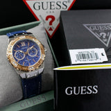 Guess Limelight Quartz Analog Blue Dial Blue Denim Strap Watch For Women - W0775l10 Authentic Buy Shop Now