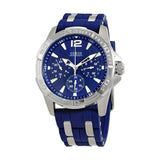 Guess Oasis Multifunction Blue Dial Two Tone Steel Strap Watch for Men- W0366G2 Authentic Buy Shop Now