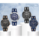Guess Oasis Blue Dial Two Tone Steel Strap Watch for Men - W0366G6 Authentic Buy Shop Now