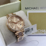 Michael Kors Sofie Chronograph Rose Gold Dial Rose Gold Steel Strap Watch For Women - MK6560 Authentic Buy Shop Now