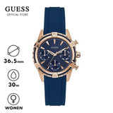 Guess Analog Quartz Blue Dial Blue Rubber Strap Watch For Women - W0562L3 Authentic Buy Shop Now