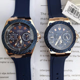 Guess Zena Blue Dial Blue Silicone Strap Watch For Women - W1094L2 Authentic Buy Shop Now