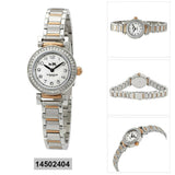 Coach Madison Crystals Silver Dial Two Tone Steel Strap Watch for Women - 14502404 Authentic Buy Shop Now
