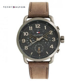Tommy Hilfiger Briggs Chronograph Black Dial Brown Leather Strap Watch for Men - 1791425 Authentic Buy Shop Now