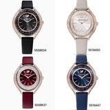 Swarovski Crystalline Aura Red Dial Red Leather Strap Watch for Women - 5558637 Authentic Buy Shop Now
